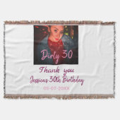 Couverture Anniversaire 30 ans Dirty ajouter nom rose ajouter (Devant)