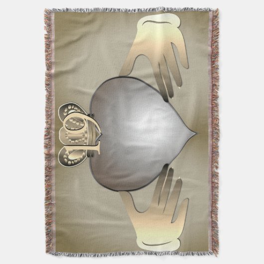 Couverture Anniversaire Claddaugh PhotoThrow Blanket (devant Vertical)