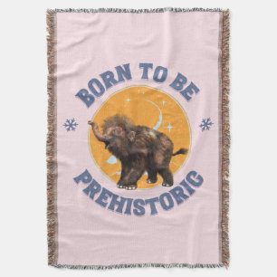 Couverture Anniversaire de bébé mammouth préhistorique drôle