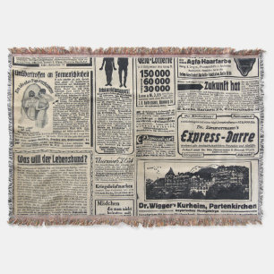 Couverture Annonces de journaux allemands antiques 1917
