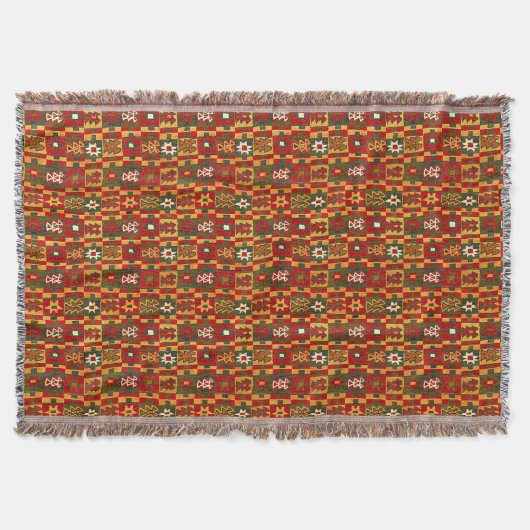 Couverture Antique Inca Tribal Star Motif Imprimer (Devant)