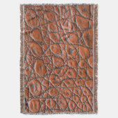 Couverture apparence fausse en cuir de crocodile (devant Vertical)