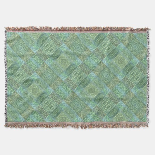 Couverture Aquamarine de chaume chic Boho (Devant)