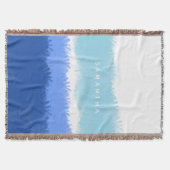 Couverture Aquarelle Abstraite moderne tons bleus (Devant)