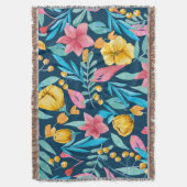 Couverture Aquarelle botanique : fleurs, ornement feuille. (devant Vertical)