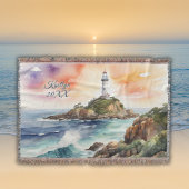Couverture Aquarelle croquis Byron Bay Lighthouse Monogramme