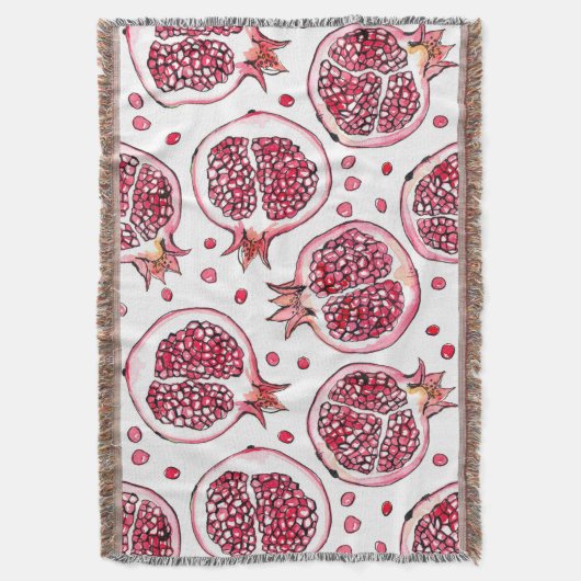 Couverture Aquarelle de grenade et motif d'encre (devant Vertical)