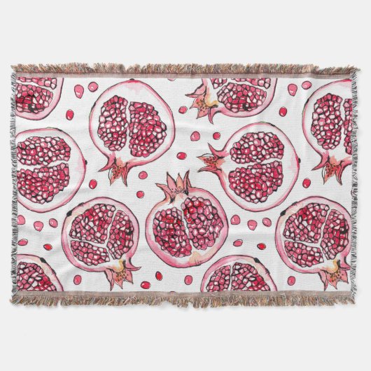 Couverture Aquarelle de grenade et motif d'encre (Devant)