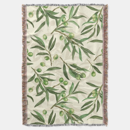 Couverture Aquarelle des branches d'olive (devant Vertical)