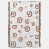 Couverture Aquarelle douce salée Motif Pretzel (devant Vertical)