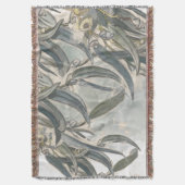Couverture Aquarelle Eucalyptus Verdure Feuille (devant Vertical)