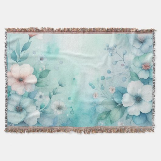 Couverture Aquarelle florale aux couleurs pastel douces (Devant)