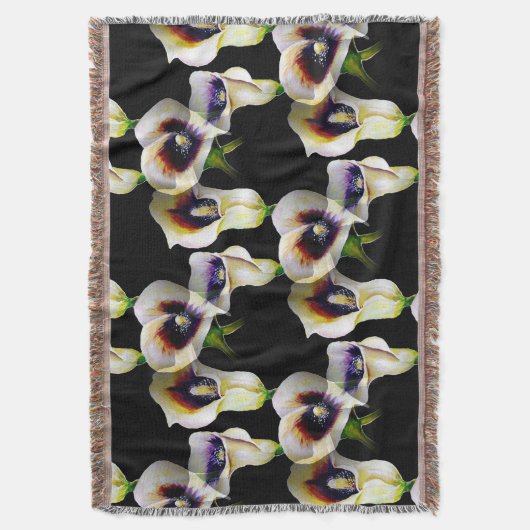 Couverture Aquarelle Sublime Arum Calla Lilies (devant Vertical)