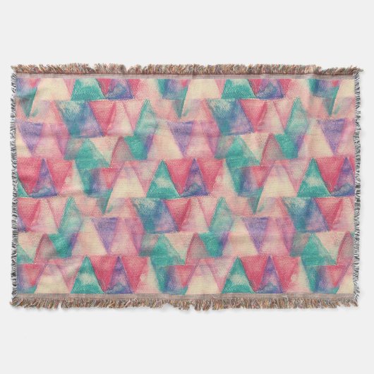 Couverture Aquarelle Triangle Motif + vos idées (Devant)