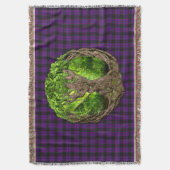 Couverture Arbre Celtique De La Vie Clan Laird Tartan (devant Vertical)