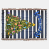 Couverture Arbre de Noël nautique personnalisé (Devant)