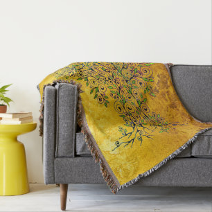 Couverture Arbre De Vie - Spirales Fruits Feuille 1