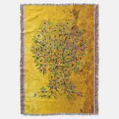 Couverture Arbre De Vie - Spirales Fruits Feuille 1 (devant Vertical)