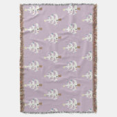 Couverture Arbres de Noël blanc et lunatique sur violet (devant Vertical)