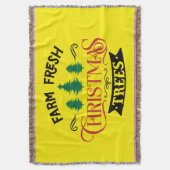 Couverture Arbres de Noël frais de ferme Design-54394 (devant Vertical)
