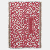 Couverture Arbres rouges de Noël cloches à gerbes et Holly (devant Vertical)