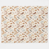 Couverture Arc-en-ciel Boho confortable aux tons d (Devant (Horizontal))