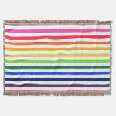 Couverture Arc-en-ciel et rayures blanches (Devant)
