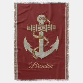 Couverture Argent et or tonalité nautique ancre flottaison b (devant Vertical)