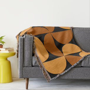 Couverture Argile brûlée moderne du milieu du siècle et Mocha