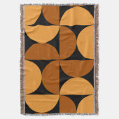 Couverture Argile brûlée moderne du milieu du siècle et Mocha (devant Vertical)