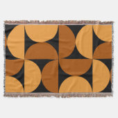 Couverture Argile brûlée moderne du milieu du siècle et Mocha (Devant)