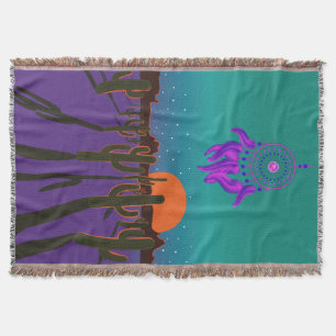 Couverture Arizona Desert at Night with Purple Dream Catcher