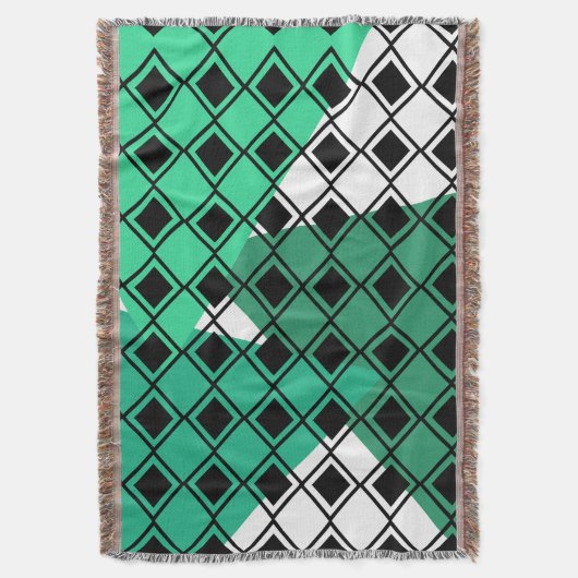 Couverture Arlequin Triangle Vert (devant Vertical)