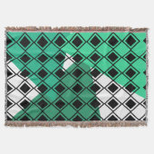Couverture Arlequin Triangle Vert (Devant)