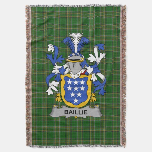 Couverture Armoiries de Baillie irlandaise Famille Crest Irla (devant Vertical)