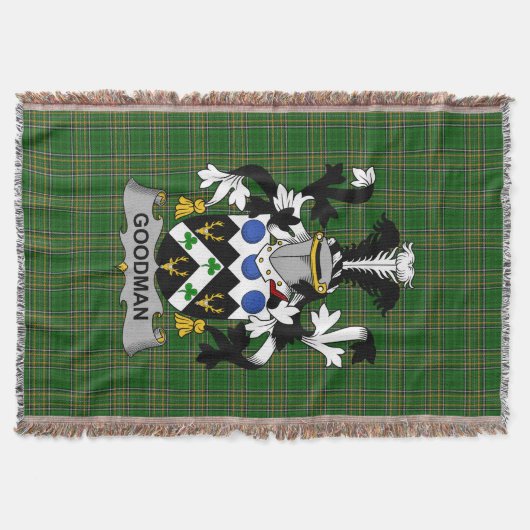Couverture Armoiries de Goodman Irlandais Family Crest Irland (Devant)
