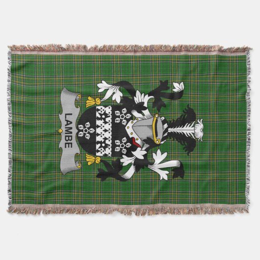 Couverture Armoiries de Lambe irlandaise Famille Crest Irland (Devant)