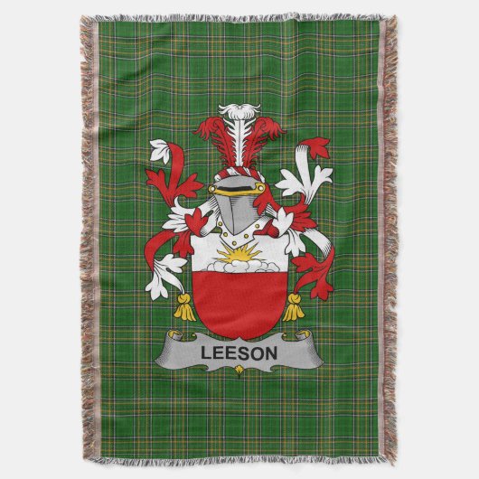 Couverture Armoiries de Leeson Irlande Famille Crest Irlande (devant Vertical)