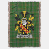 Couverture Armoiries de l'Irlandais Callander Family Crest Ir (devant Vertical)