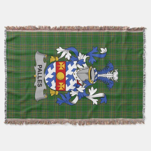 Couverture Armoiries de Palles irlandaises Famille Crest Irla (Devant)