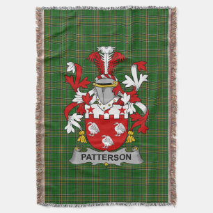 Couverture Armoiries de Patterson Irlande Famille Crest Irlan