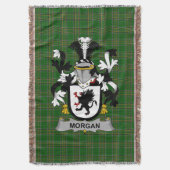 Couverture Armoiries d'Irish Morgan Famille Crest Irlande (devant Vertical)