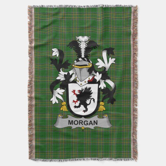 Couverture Armoiries d'Irish Morgan Famille Crest Irlande (devant Vertical)