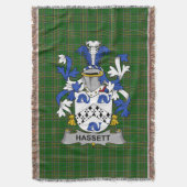 Couverture Armoiries d'Irlandais Hassett ou Hasset Crest de l (devant Vertical)
