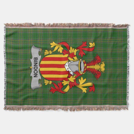 Couverture Armoiries d'Irlande Bindon Family Crest Irlande (Devant)
