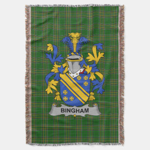 Couverture Armoiries d'Irlande Bingham Family Crest Irlande