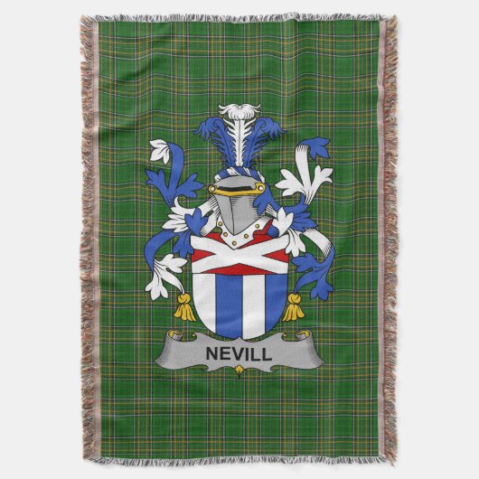 Couverture Armoiries d'Irlande Nevill ou Neville Crest de fam (devant Vertical)