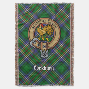 Couverture Armoiries du clan Cockburn sur tartan