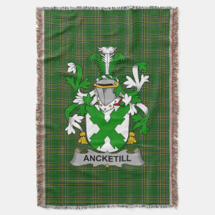Couverture Armoiries irlandaises Ancketill Family Crest Irlan