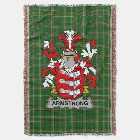 Couverture Armoiries irlandaises Armstrong Family Crest Irlan (devant Vertical)
